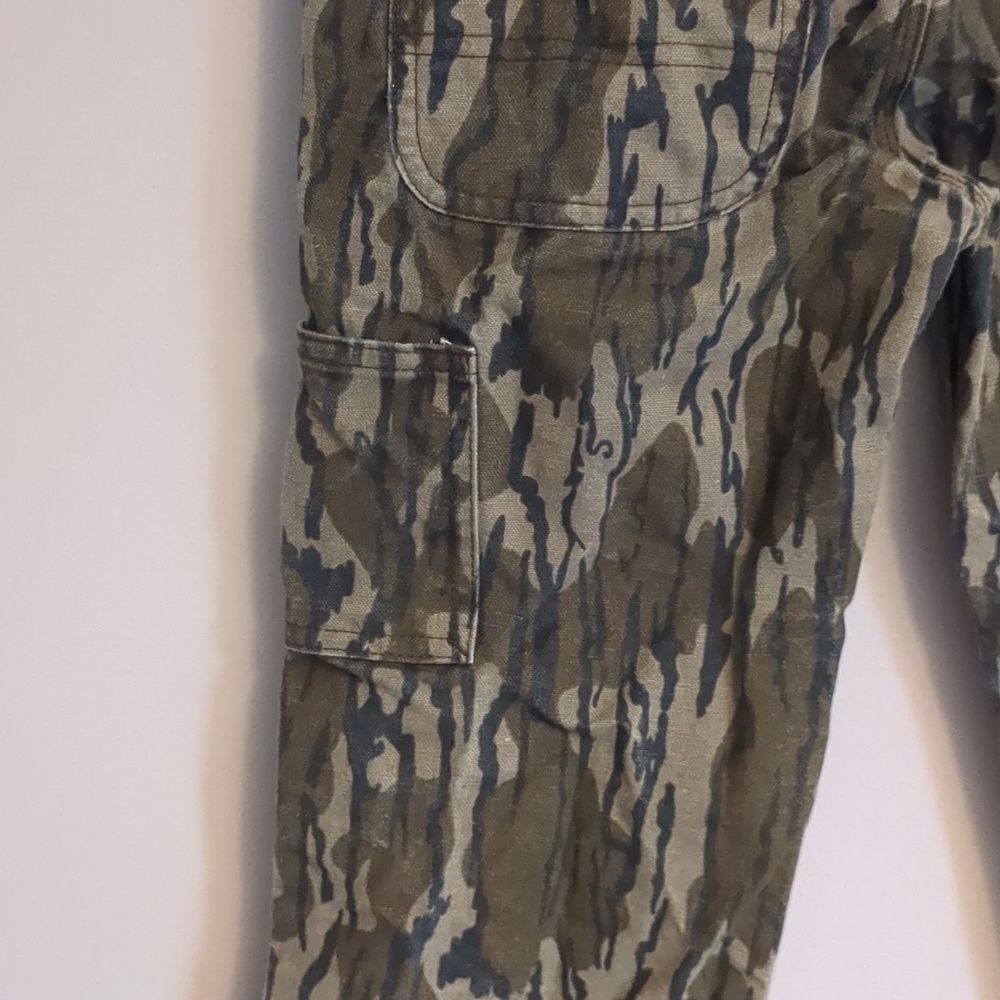 Carhartt Boys Bottomland Camo Green Black Cargo Carpenter Pants - Size 8 - Picture 9 of 13
